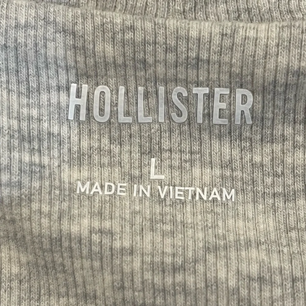 Hollister Light Gray Off-Shoulder Sweater